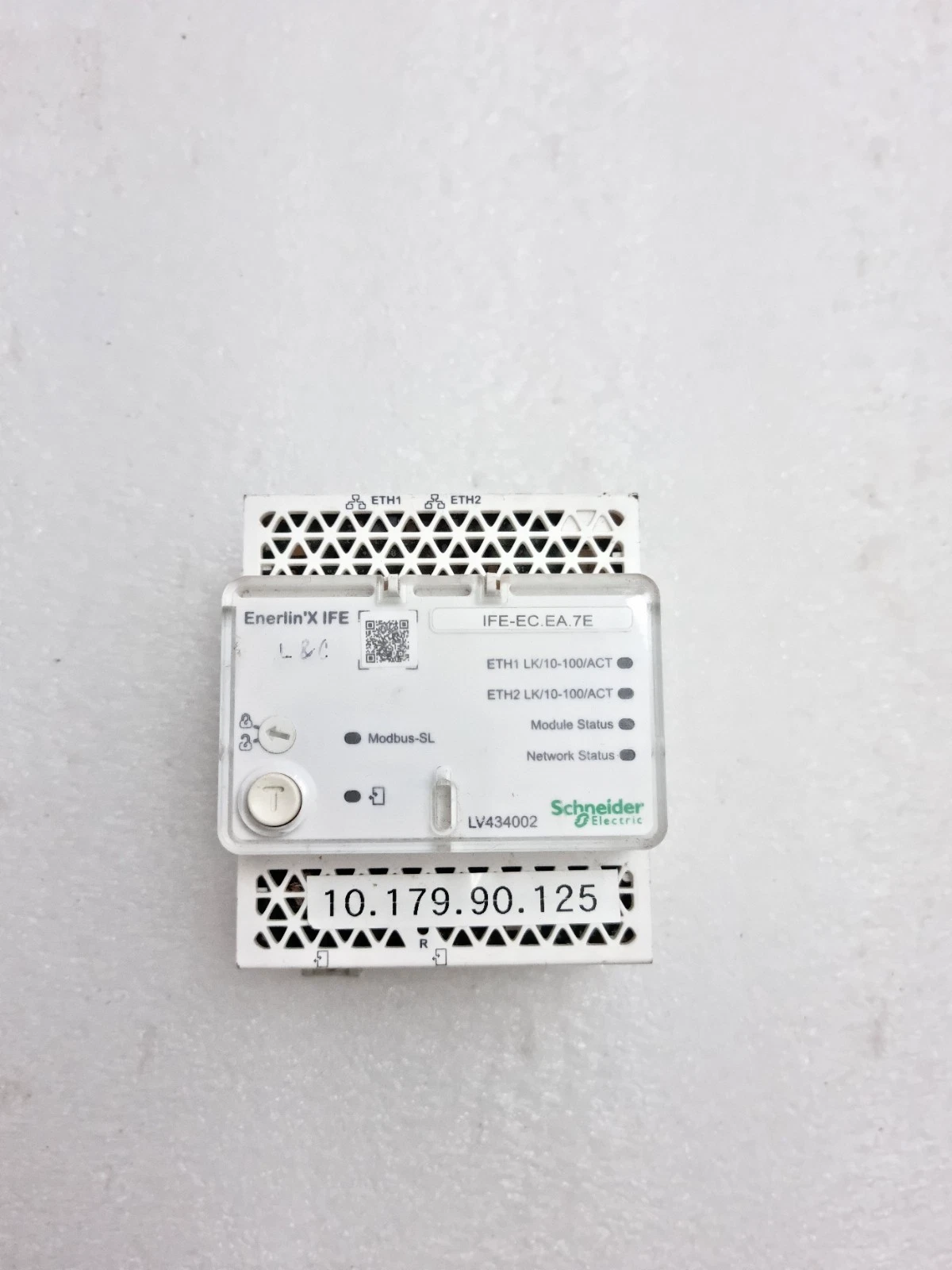 Schneider Electric LV434002 Enerlin'X IFE Ethernet Switchboard Server 24Vdc